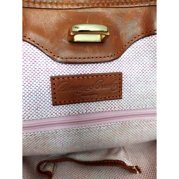 Dooney & Bourke Black Pebbled Leather Double Handles Tote Shoulder Bag - Picture 11 of 15